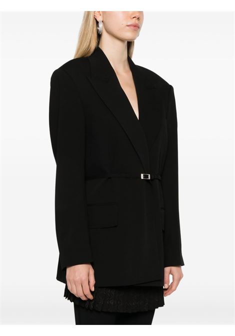 Blazer strutturato con cintura in nero Acne Studios - donna ACNE STUDIOS | AH0294900